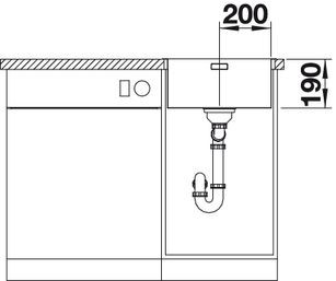 BLANCO ANDANO 400-IF INOX Saten polirano