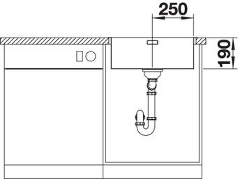 BLANCO ANDANO 500-IF INOX Saten polirano