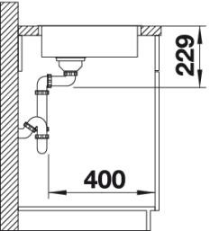 BLANCO ANDANO 180-IF INOX Saten polirano